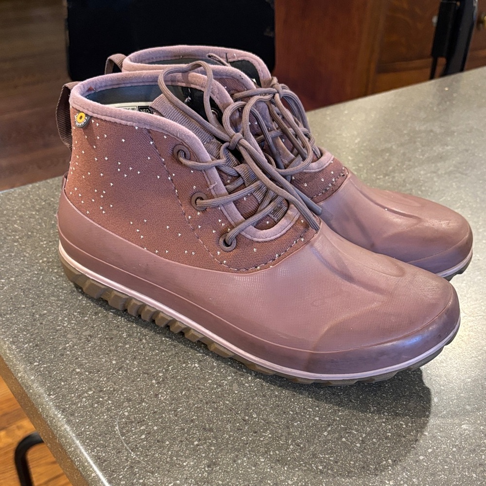 Womens Bogs Neo Tech Casual Lace Spk Booties Purple